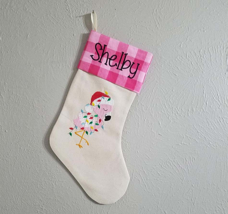 Cute customized Christmas stocking for kids