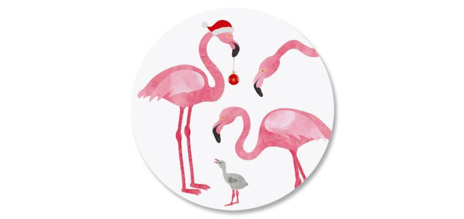 Seal your envelopes with this flamingo themed seal